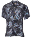 Short Sleeves Rayon Palms Men Aloha Shirt