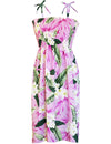 Rayon Plumeria Mailee Smock Tube Top Hawaiian Dress