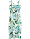 Rayon Plumeria Mailee Smock Tube Top Hawaiian Dress
