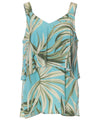 Rayon Tank Top Double Layer Designer Blouse