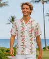 Bamboo Hawaiian Aloha Shirt White