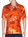 Resort Moonlight Scenic Rayon Aloha Shirt