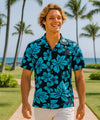 Short Sleeves Resort Aloha Shirt Holokai Black