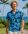 Short Sleeves Resort Aloha Shirt Holokai Blue
