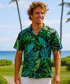 Kai Malu Rayon Hawaiian Resort Shirt Black