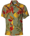 Retro Rayon Pineapples Men's Hawaiian Shirt
