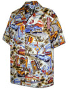 Route 66 Short Sleeves Aloha Cotton Shirt for Men
