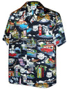Route 66 Open Collar Men's Aloha Shirt