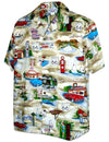 Route 66 Open Collar Men's Aloha Shirt