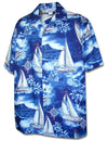Sailing Cotton Men's Aloha Shirt