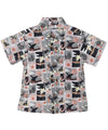 Sea Life Tapa Button-Up Boys Cotton Shirt