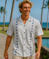 Palms Cotton Hawaiian Shirt for Men White