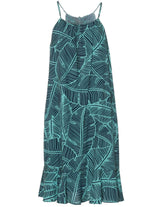 Short Adjustable Hawaiian Dress w/Ruffle Hem