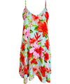 Short Hawaiian Dress with Scarf Hem
