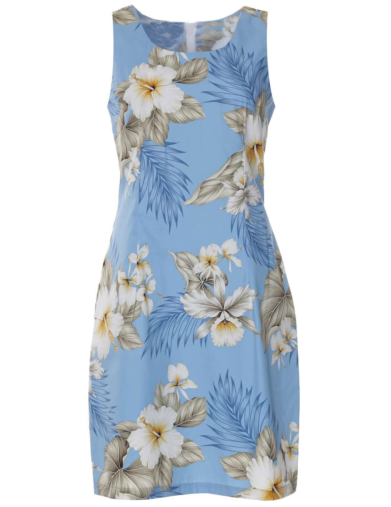 Short Hibiscus Tank Hawaiian Dress