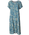 Sweetheart Neckline Rayon Hawaiian Muumuu