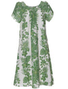 Poly Cotton Hibiscus Pull Over Muumuu Dress Short Muumuu Dress
