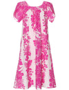 Poly Cotton Hibiscus Pull Over Muumuu Dress Short Muumuu Dress