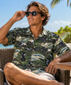 short black sleeves crocodile Aloha shirt