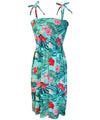 Short Smock Tube-Top Hawaiian Dress