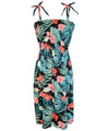 Short Smock Tube-Top Hawaiian Dress