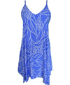 Short Rayon Hawaiian Dress with Scarf Hem