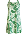Pineapples A-Line Back Cutout Short Hawaiian Dress