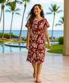 Island Hibiscus Short Muumuu Hawaiian Dress
