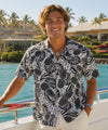 Short Sleeves Cotton poplin Pineapple Aloha Shirt Cream