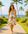 Wainapanapa Short Hawaiian Sundress White