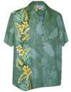 Side Border Cotton Men's Aloha Shirt