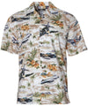 Classic Aloha Military Hawaiian Cotton Rayon Shirt