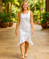 Leilani Sleeveless Hawaiian Wedding Dress White