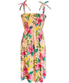Kahanuola Smock Short Tropical Dress