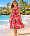 Girls Tropical Spaghetti Hawaiian Dress
