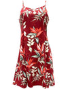 Spaghetti Strap Hawaiian Heliconia Dress