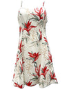 Spaghetti Strap Hawaiian Heliconia Dress