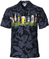 Suck 'Em Up Short Sleeve Men's Cotton Border Shirt