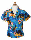 Sunset Design Hawaii Style Women Fitted Blouse