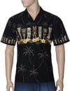 Short Sleeves Tiki Border Hawaiian Shirt
