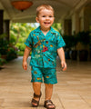 Molokini Sea Life Toddler Boys 2 Piece Set Turquoise