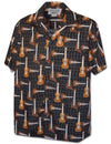 Tribal Ukulele Short Sleeves Aloha Shirt