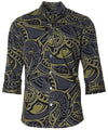 3/4 Sleeves Tribal Hawaiian Shirt
