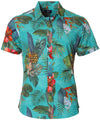 Tropical Wrinkle-Free Aloha Shirt Poly Spandex Shirt Lialoha