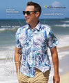Tropical Wrinkle-Free Aloha Shirt Poly Spandex Shirt Lialoha