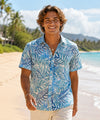 Tropical Delight Wrinkle-Free Aloha Shirt White