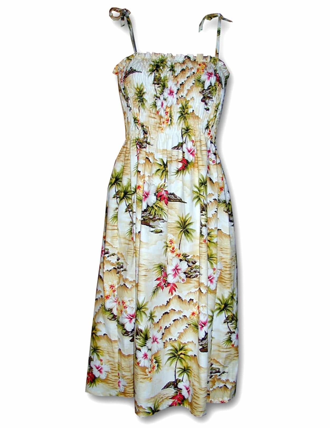 Tube-Top Midi Hookipa Hibiscus Dress