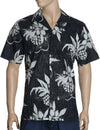 Ukuleles Reverse Fabric Aloha Shirt