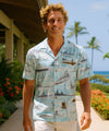 Arizona Memorial Aloha Shirt Aqua