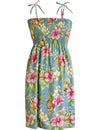 Waimea Hibiscus Smock Top Short Hawaiian Dress